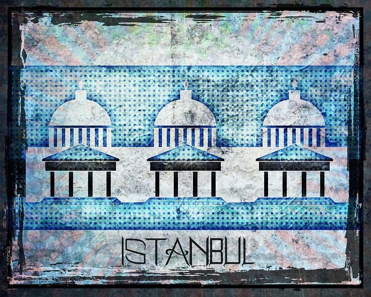 Kuppeln in Istanbul von Nicky`s Prints