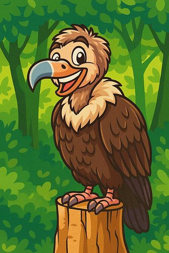 Fröhlicher Freund auf dem Kofferraum. von Jose Lok