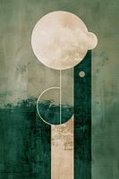Moon abstract modern art