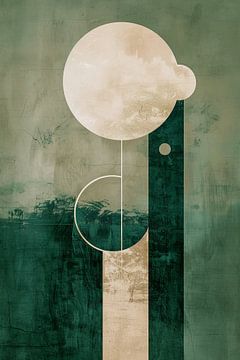 Mond abstrakte moderne Kunst von haroulita