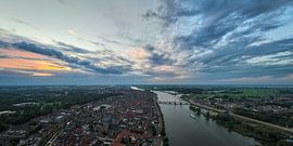 Lever du soleil au-dessus de l'IJssel