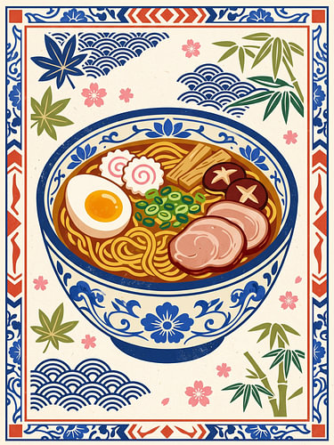 Bol à ramen vintage