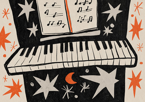 Musique pour piano « Nuit étoilée »