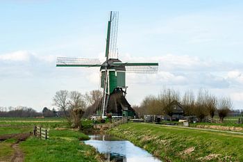 Molen uit de 18e eeuw in de Krimpenerwaard nabij het dorpje Schoonhove
