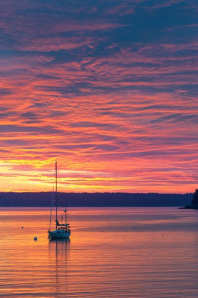 Sonnenaufgang am Bar Harbor, Acadia N.P., Maine. von Henk Meijer Photography