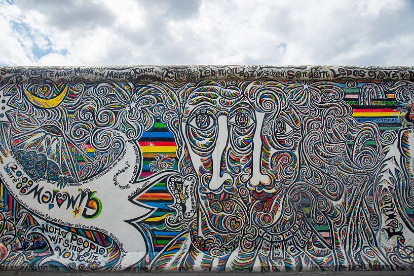 Wandmalereien auf Resten der Berliner Mauer von Jan Fritz