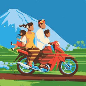 Roadtrip en moto à Bali sur Eduard Broekhuijsen