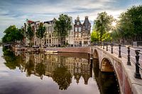 Sunbeams on the Keizersgracht in Amsterdam