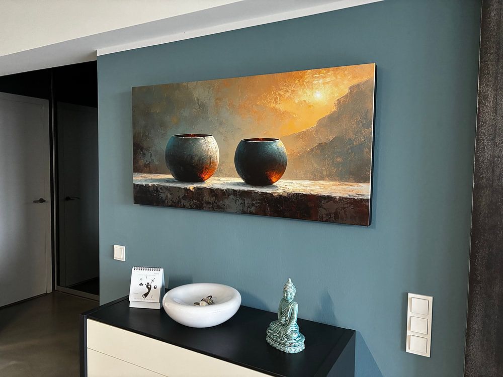 Still life Earth tones | Rustic Orb Harmony  by Art Whims 
