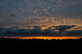 Coucher de soleil sur les collines du Limbourg