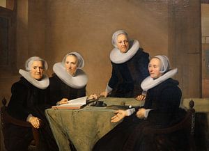 Portrait de groupe des régents de la St. Elisabeth ou Groote Gasthuis à Haarlem, Johannes Corn