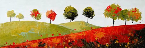 Abstrait Paysage coloré | Audacieux Nature Essence