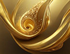 Vloeibaar goud met golven