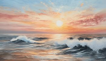 Peindre la plage et la mer