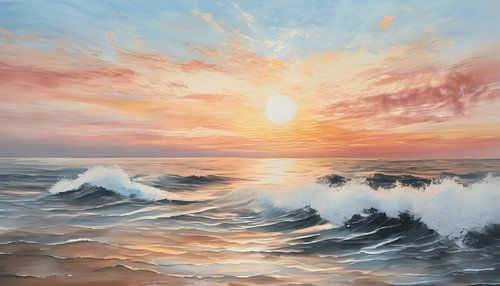 Peindre la plage et la mer