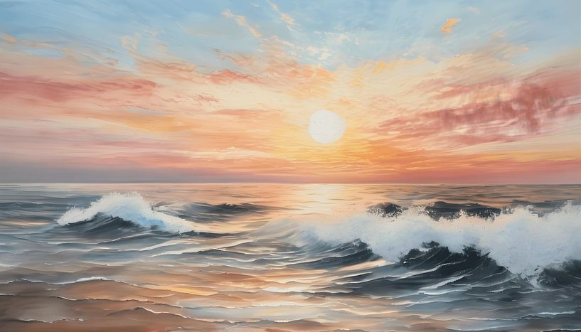 Painting beach and sea by WeLoveArt