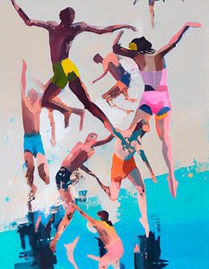 Spritziger Sommer am Strand