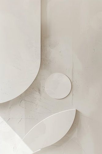 Minimalism concrete forms as hedgehog art design in grey