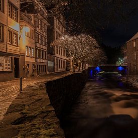 Photographie de nuit de la Rur à Monschau sur Gottfried Carls