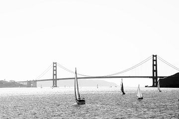 Uitzicht op de Golden Gate Bridge 1 van Marit Lindberg