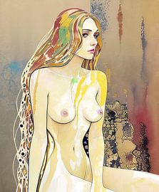 Eva in gemischten Medien von Blickfänger Gemälde