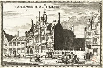 Coenraet Decker, Ansicht des Delfland Commonwealth House in Delft, 1678 - 1703
