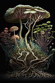 Fantasiepilz und Wurzel von Vythryd Arts