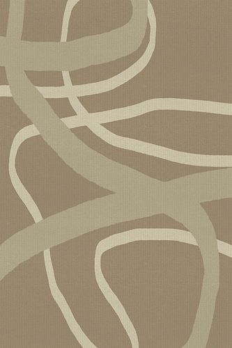 Creme en bruine abstracte stroom