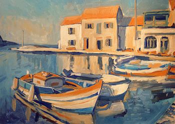 Boats along the pier