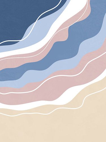 Coastline with lines