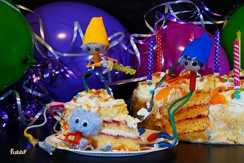 A festive picture with fubby's in party mood.