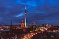 Blue hour in Berlin's Nikolai Quarter by Salke Hartung thumbnail