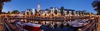 Kleurrijke zomeravond Haven Breda in panorama