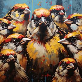 Vogel Kunstwerk von Blickfänger Gemälde