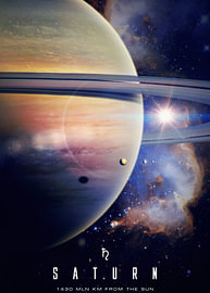 Affiche « Saturne » sur John Dan