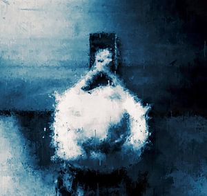 Biddende vrouw im stil 'Deep Blue'