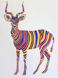 Gestreiftes Schweigen von ARTEO Gemälde