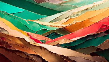 Kleuren en vormen van papier van Mustafa Kurnaz