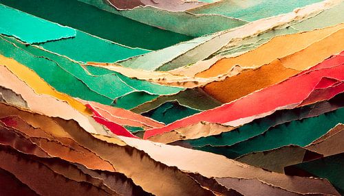 Kleuren en vormen van papier