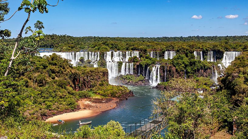 The Iguazu Falls between Argentina and Brazil by Roland Brack