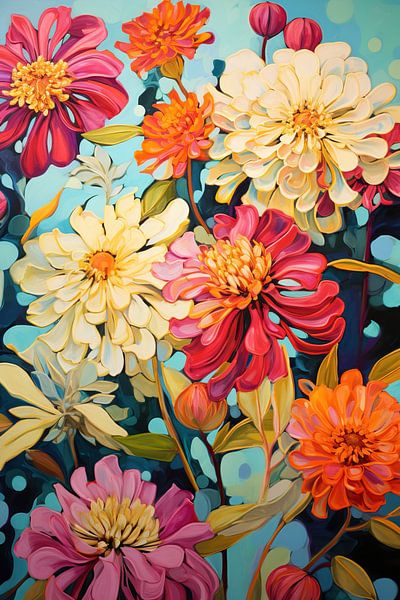 Dance of Flowers by Abstract Painting