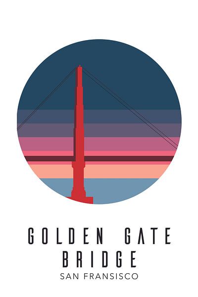 San Fransisco - Golden Gate Bridge by Walljar