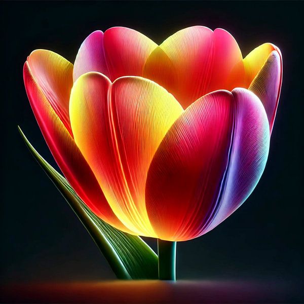 Tulp - Flower Power van Eric Nagel