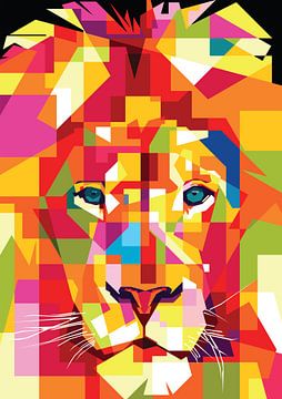 lion pop art by amex Dares