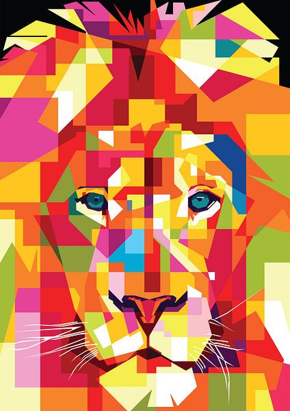 lion pop art by amex Dares