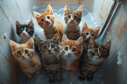 katten in en rondom het huis