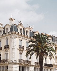 Haus mit französischem Balkon und Palme von Myrthe Slootjes