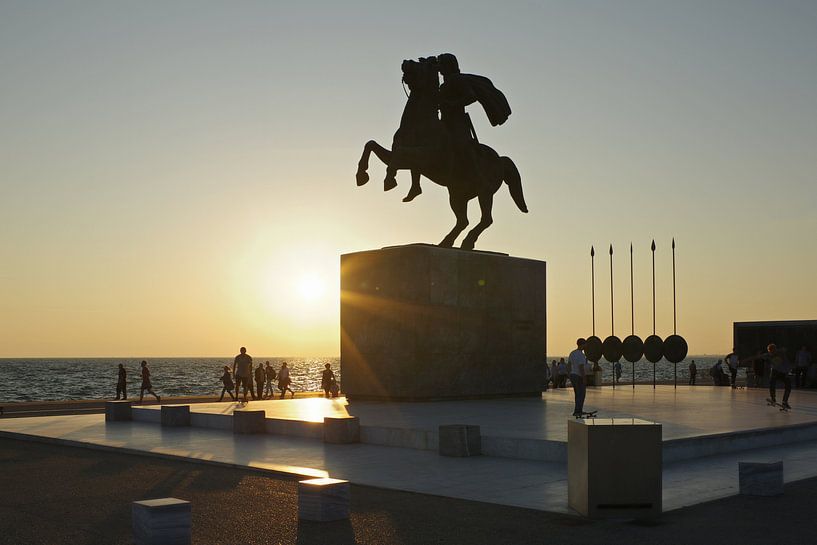Alexander Monument in Thessaloniki van Berthold Werner
