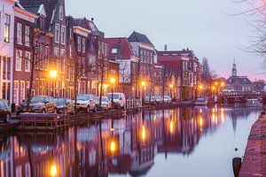 Oude Rijn in Leiden van Dirk van Egmond