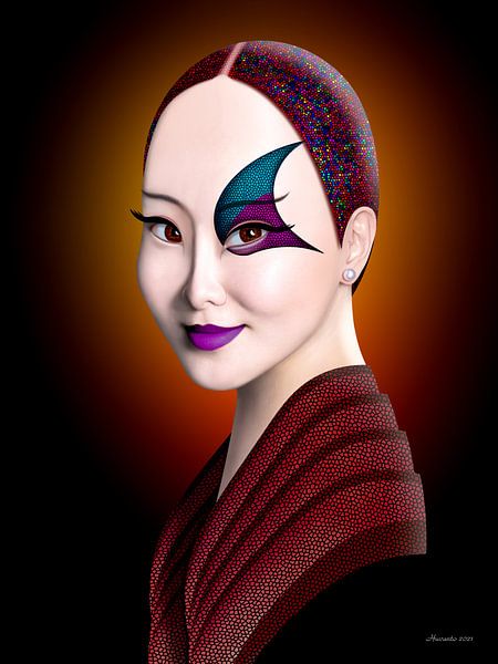 Joy (with a dark background) by Ton van Hummel (Alias HUVANTO)
